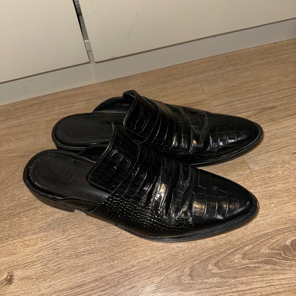 Freda Salvador Leather Slip on Loafers Size 9 - Picture 2 of 6